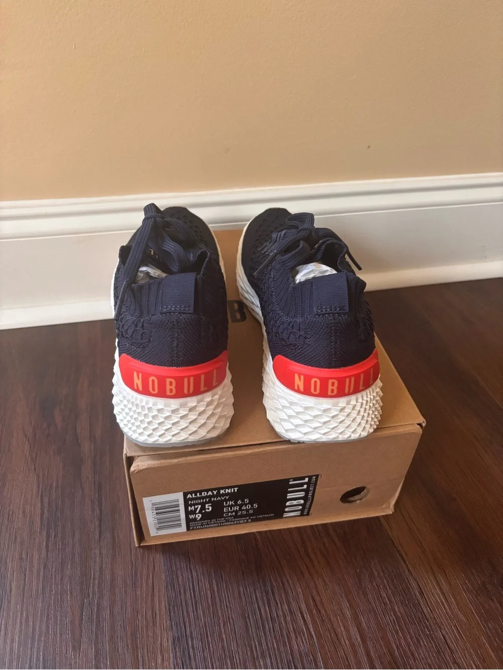 New NOBULL Allday Knit Sneakers in Night Navy Women’s size 9